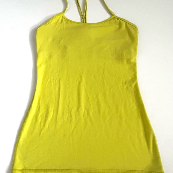 Lululemon Neón Yellow Tank Top Sz. 4 - Picture 2 of 7